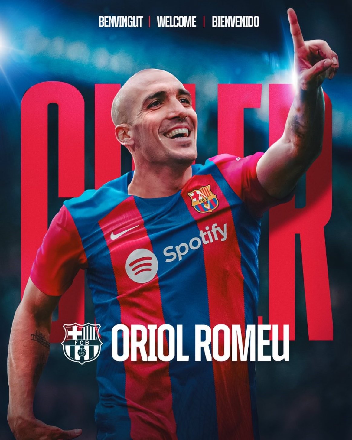 BARCELONA, İSPANYOL FUTBOLCU ORİOL ROMEU'YU KADROSUNA KATTI.
