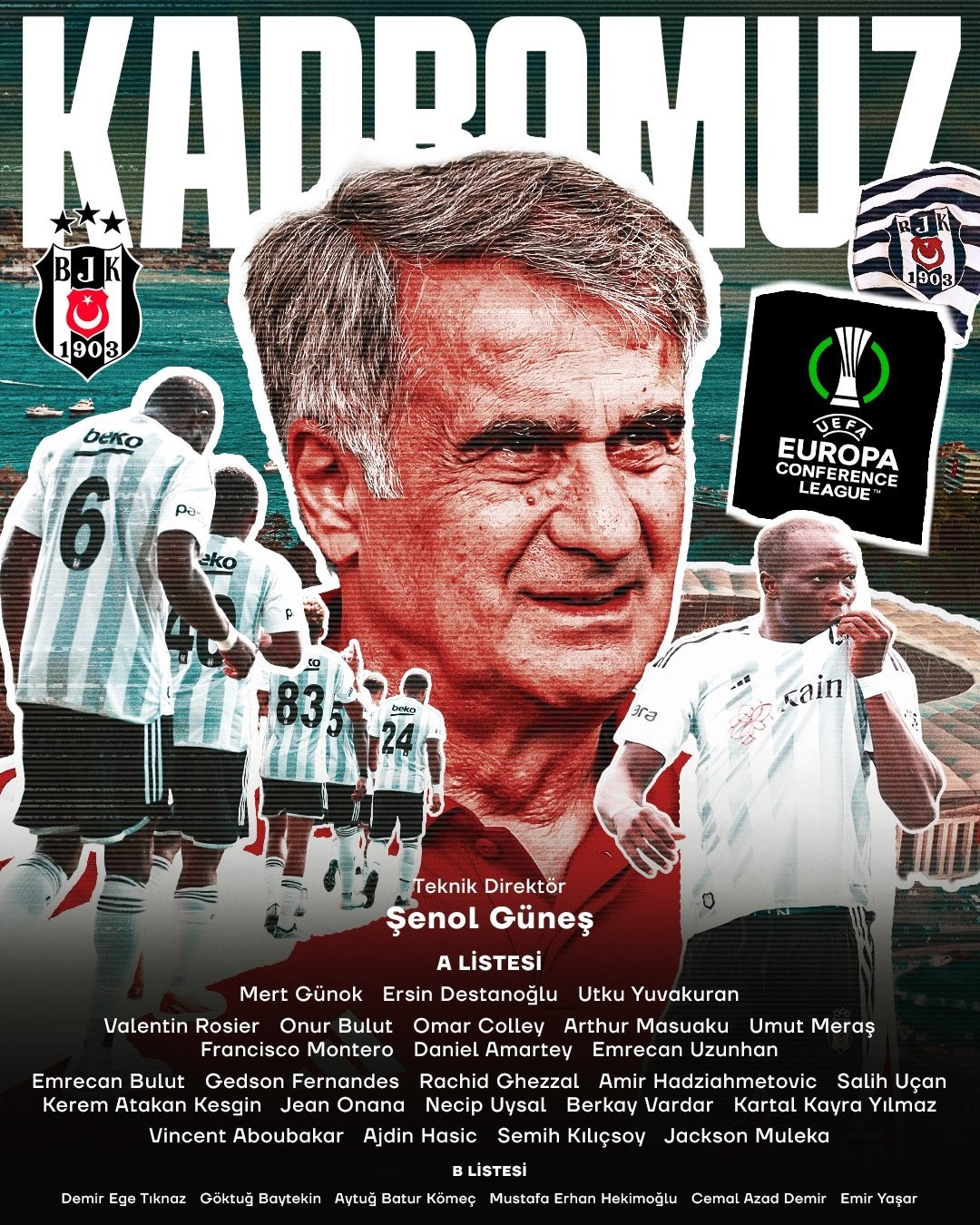 BEŞİKTAŞ'IN, UEFA KONFERANS LİGİ 2. ÖN ELEME TURU’NDA ARNAVUTLUK EKİBİ