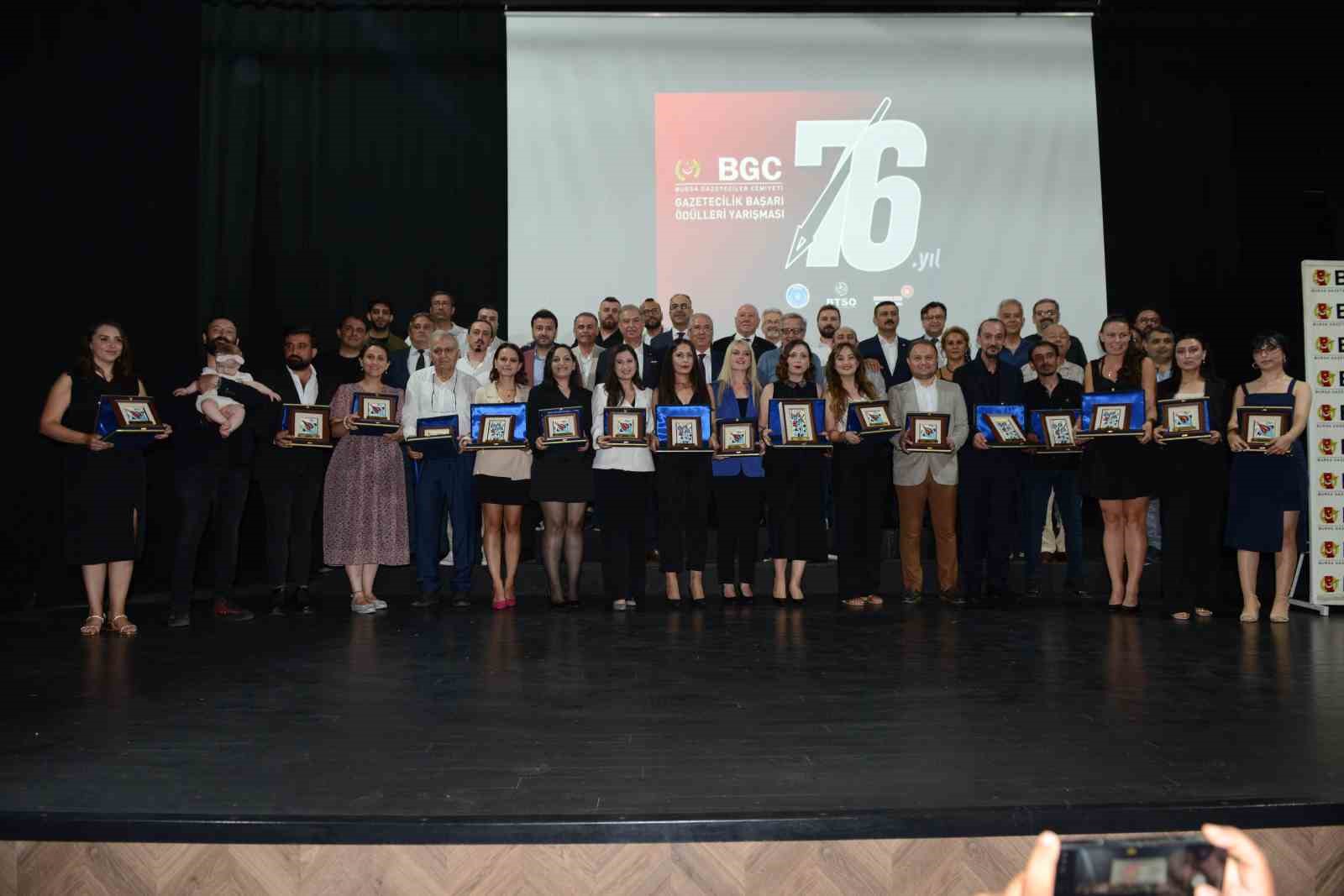 BURSA GAZETECİLER CEMİYETİ TARAFINDAN GELENEKSEL OLARAK ORGANİZE EDİLEN BAŞARI ÖDÜLLERİ
