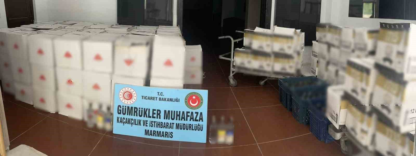 TİCARET BAKANLIĞI GÜMRÜK MUHAFAZA EKİPLERİNCE BODRUM’DA TOPLAM 2199 ŞİŞE SAHTE