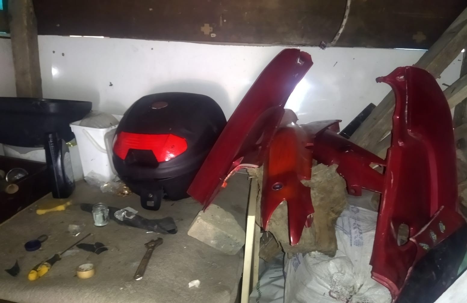 BURSA'NIN İNEGÖL İLÇESİNDE FURKAN G., ÇALINAN MOTOSİKLETİNİ ARKADAŞLARINDAN KURDUĞU EKİPLE,