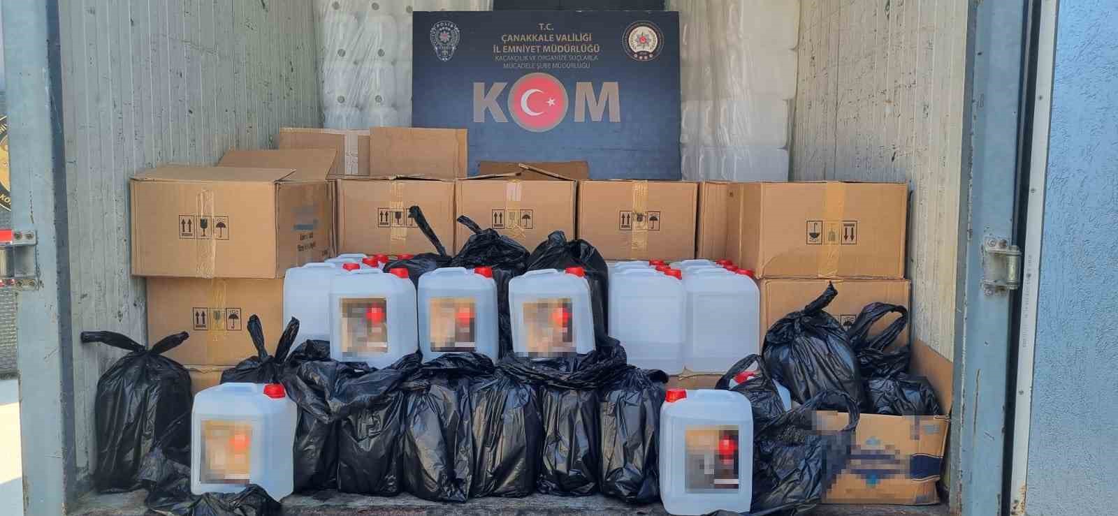ÇANAKKALE’DE KAÇAKÇILIK VE ORGANİZE SUÇLARLA MÜCADELE (KOM) ŞUBE MÜDÜRLÜĞÜ EKİPLERİNCE,