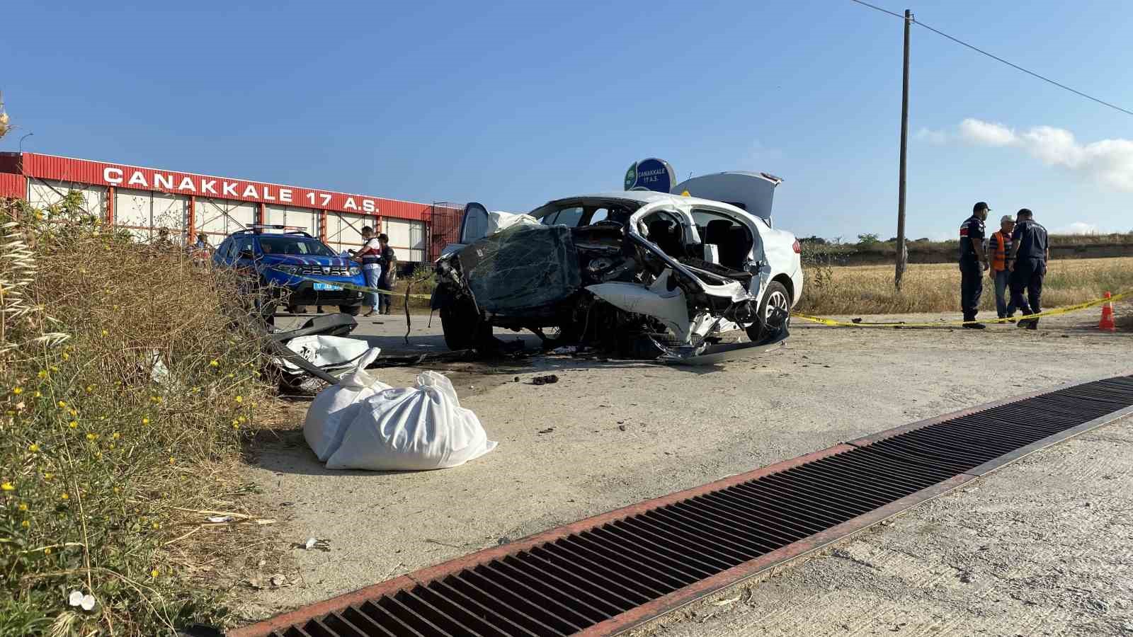 ÇANAKKALE’DE TEK TARAFLI MEYDANA GELEN TRAFİK KAZASINDA BİR SOĞUK HAVA