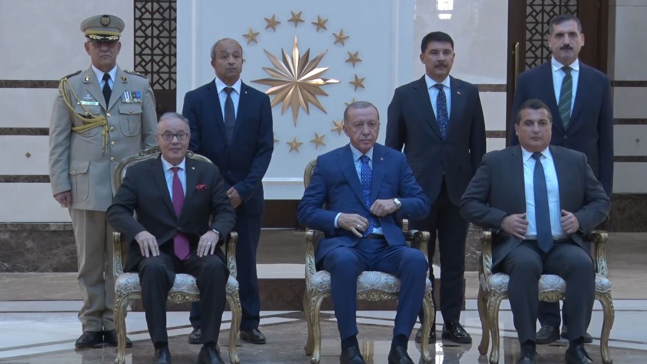 CUMHURBAŞKANI RECEP TAYYİP ERDOĞAN, CEZAYİR BÜYÜKELÇİSİ AMAR BELANİ’Nİ KABUL ETTİ.