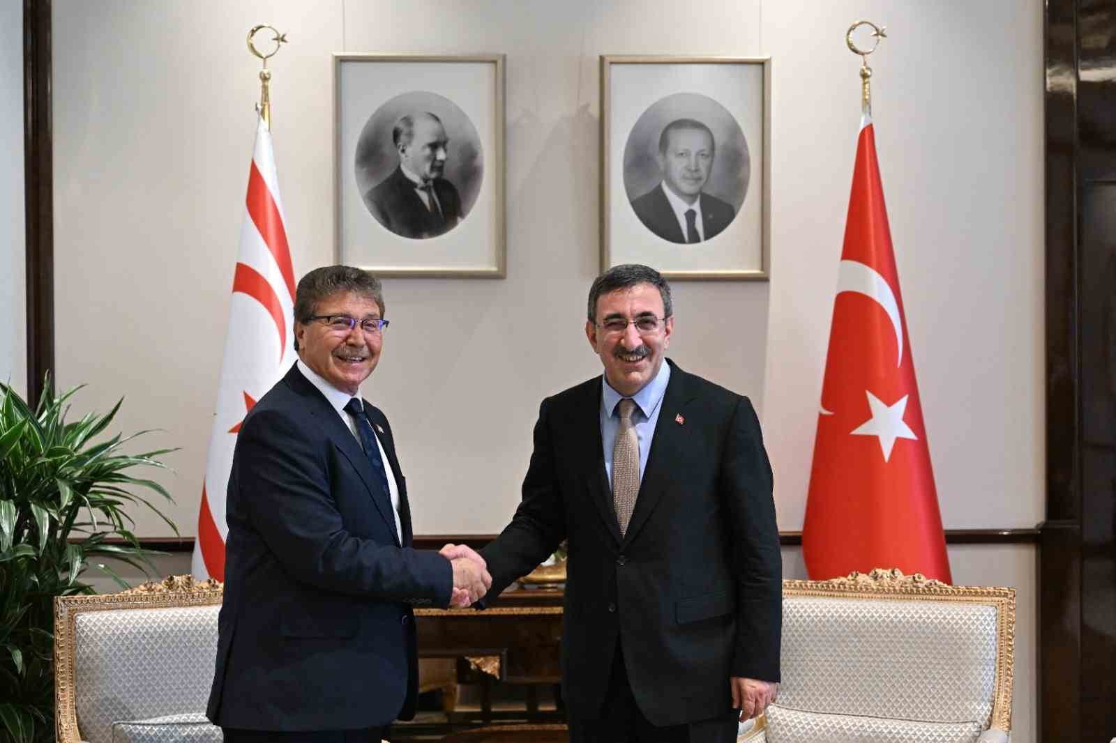 CUMHURBAŞKANI YARDIMCISI CEVDET YILMAZ, KUZEY KIBRIS TÜRK CUMHURİYET (KKTC) BAŞKANI