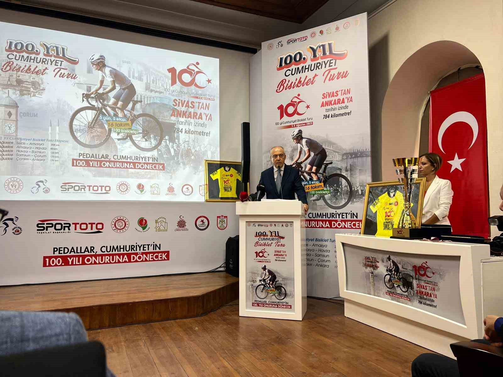 CUMHURİYET’İN 100. YILI ONURUNA TÜRKİYE BİSİKLET FEDERASYONU TARAFINDAN DÜZENLENEN 100.YIL