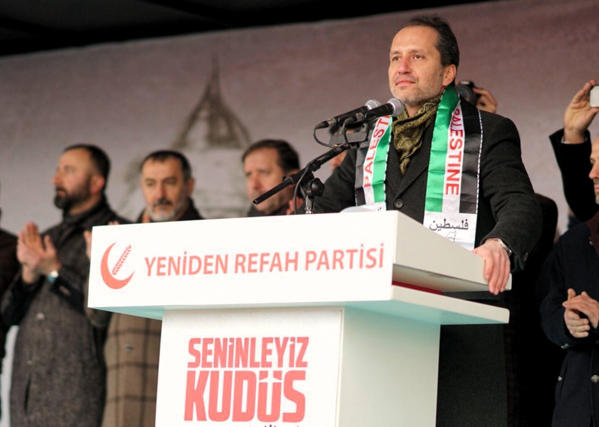 YENİDEN REFAH PARTİSİ (YRP) GENEL BAŞKANI FATİH ERBAKAN, İŞGALCİ İSRAİL