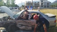 ERDEK'TE TRAFİK KAZASINDA 6 KİŞİ YARALANDI