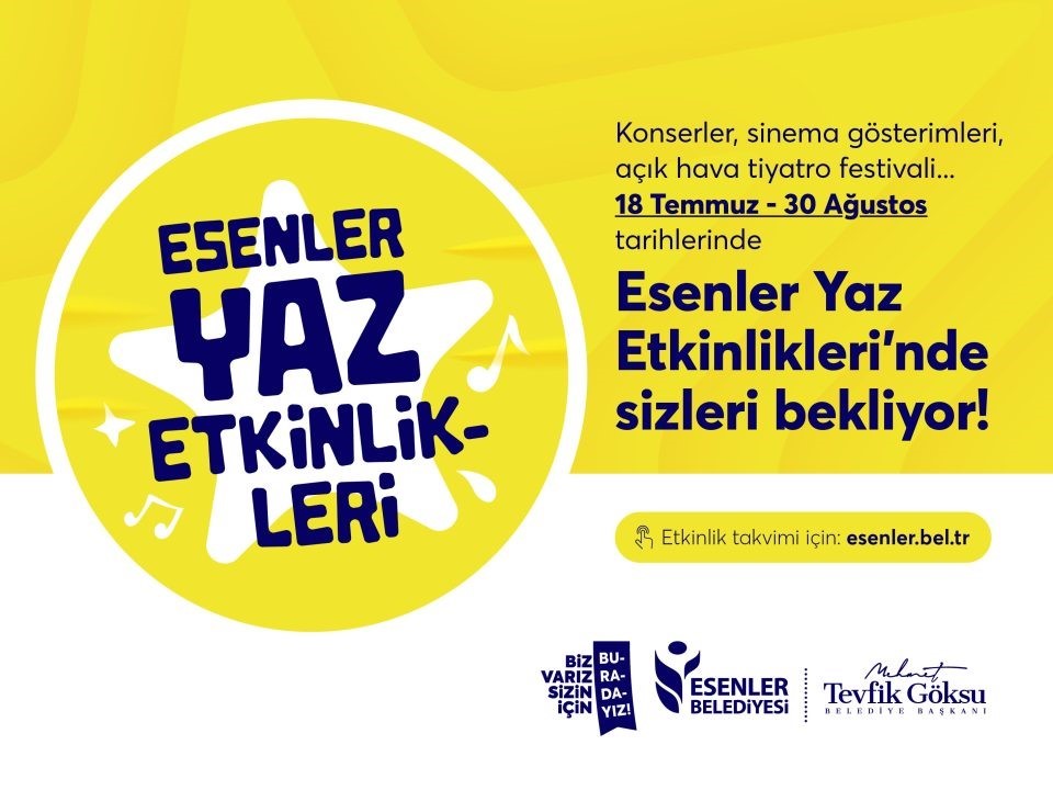 ESENLER BELEDİYESİ, KAVURUCU SICAKLARIN KENDİNİ İYİDEN İYİYE HİSSETTİRDİĞİ BUGÜNLERDE YAZIN