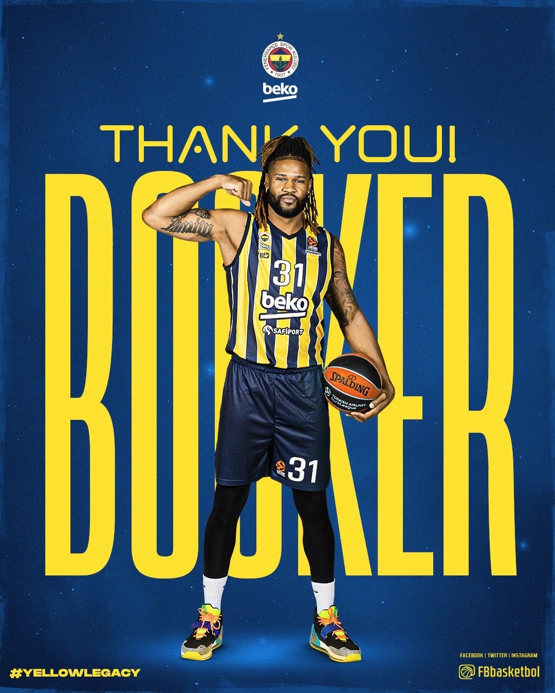 FENERBAHÇE BEKO, DEVİN BOOKER VE CARSEN EDWARDS İLE YOLLARIN AYRILDIĞINI