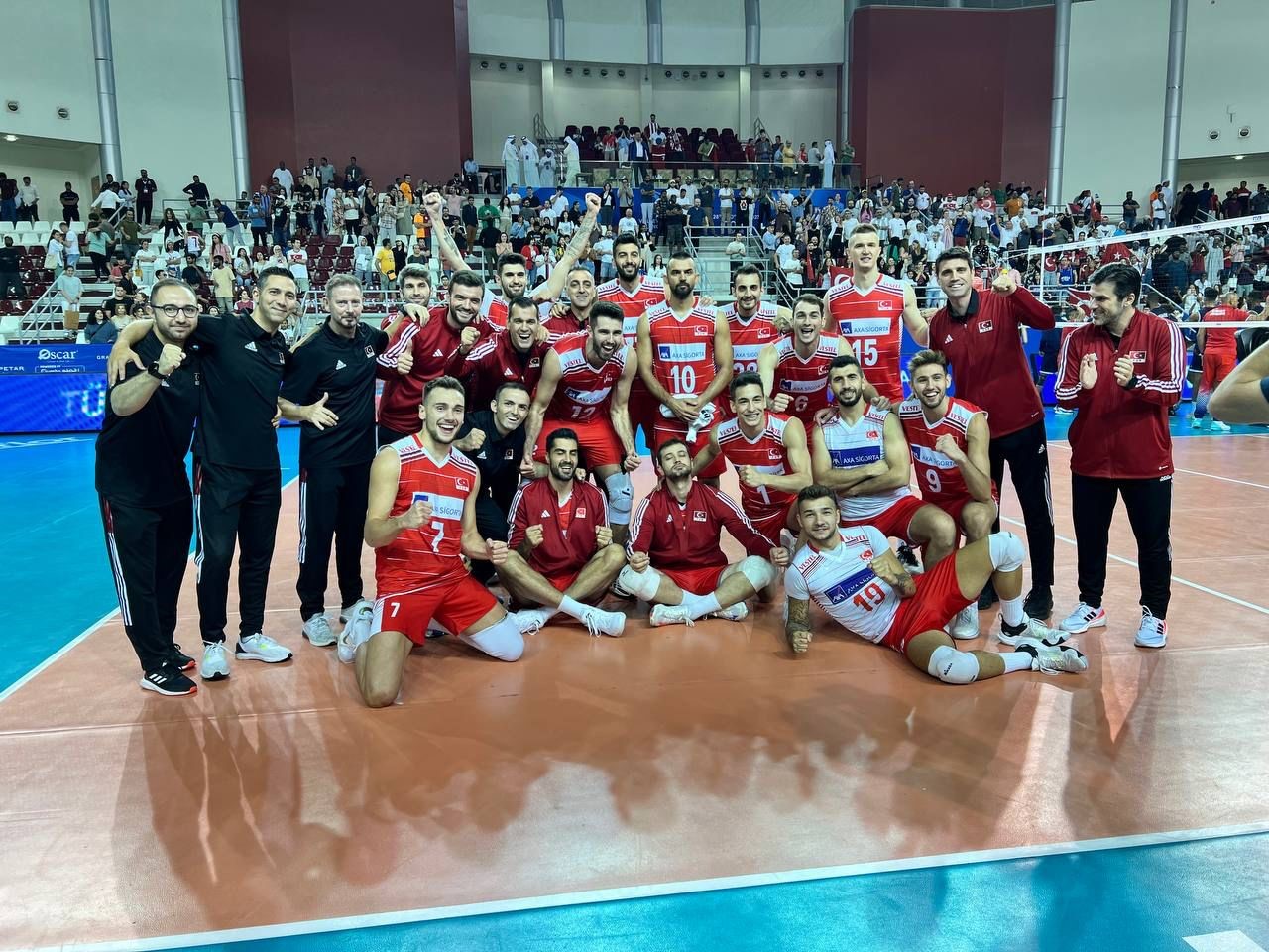 A MİLLİ ERKEK VOLEYBOL TAKIMI, KATAR’IN EV SAHİPLİĞİNDE DOHA’DA DÜZENLENEN