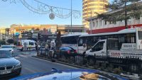 NEVŞEHİR'DE FRENİ PATLAYAN HALK OTOBÜSÜ KIRMIZI IŞIKTA DURAN DİĞER HALK