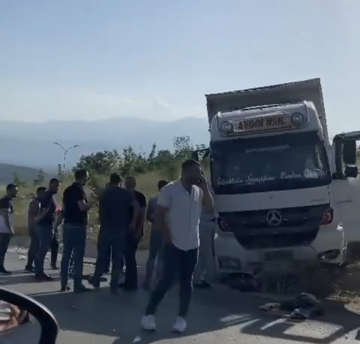BURSA'NIN İNEGÖL İLÇESİ MOBİLYA ORGANİZE SANAYİ BÖLGESİNDE MEYDANA GELEN KAZADA