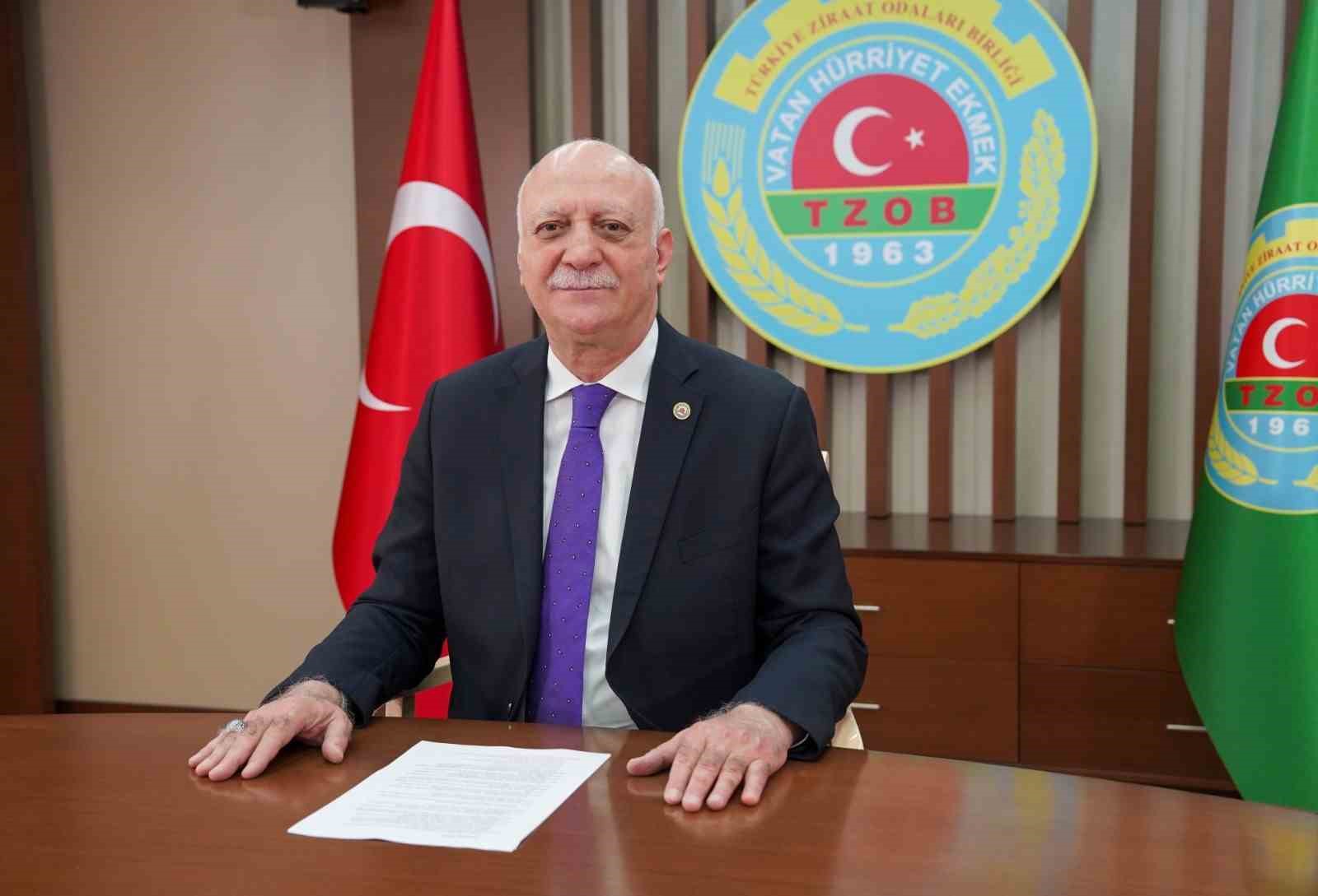 TÜRKİYE ZİRAAT ODALARI BİRLİĞİ (TZOB) GENEL BAŞKANI ŞEMSİ BAYRAKTAR, HAZİRAN