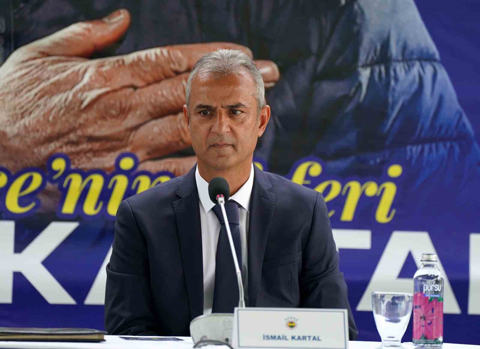 FENERBAHÇE TEKNİK DİREKTÖRÜ İSMAİL KARTAL, TRANSFERDE SAVUNMA, ORTA SAHA VE