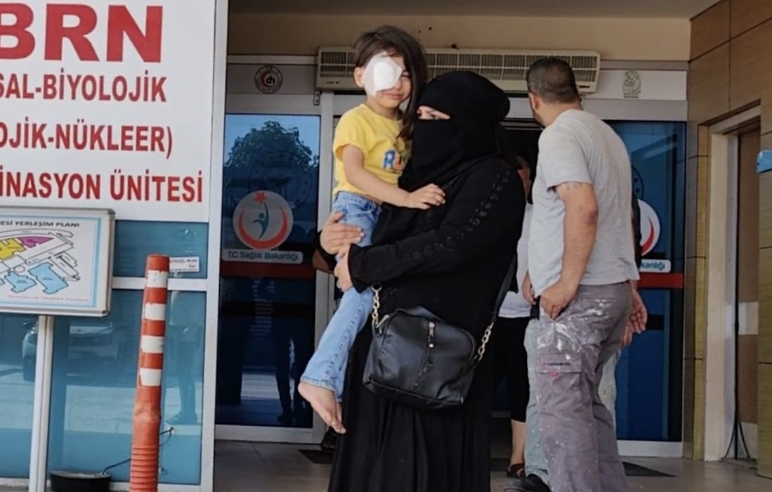 BURSA'NIN İNEGÖL İLÇESİNDE MEYDANA GELEN OLAYDA MEYVE SOYAN ÇOCUĞUN GÖZÜNE