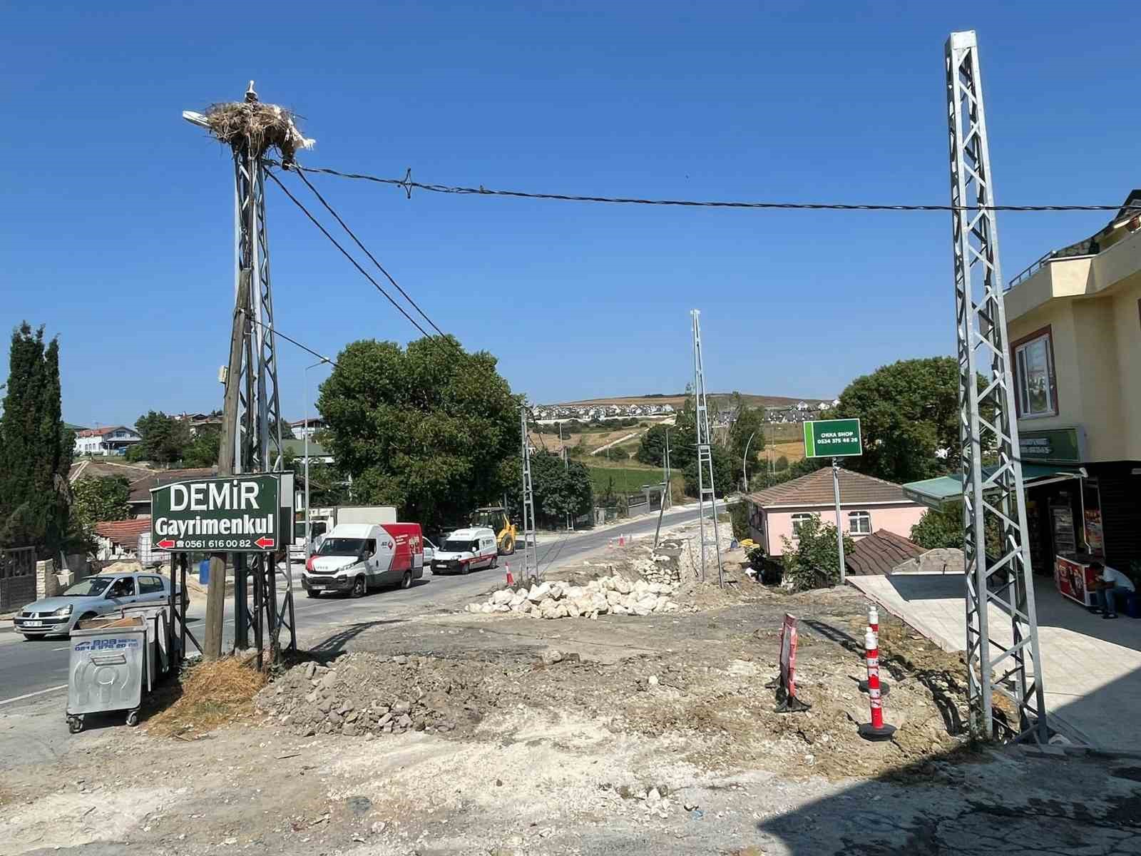 LEYLEK YAVRULARI İÇİN YOL İNŞAATI DURDURULDU
