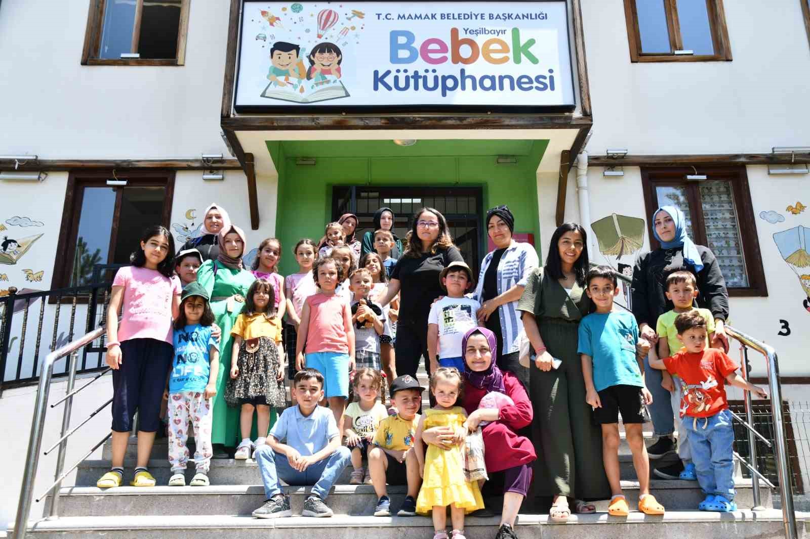 ANKARA’NIN MAMAK BELEDİYESİ, İLÇEDEKİ YEŞİLBAYIR BEBEK KÜTÜPHANESİNİN BAHÇESİNE UZAY KÜRESİ