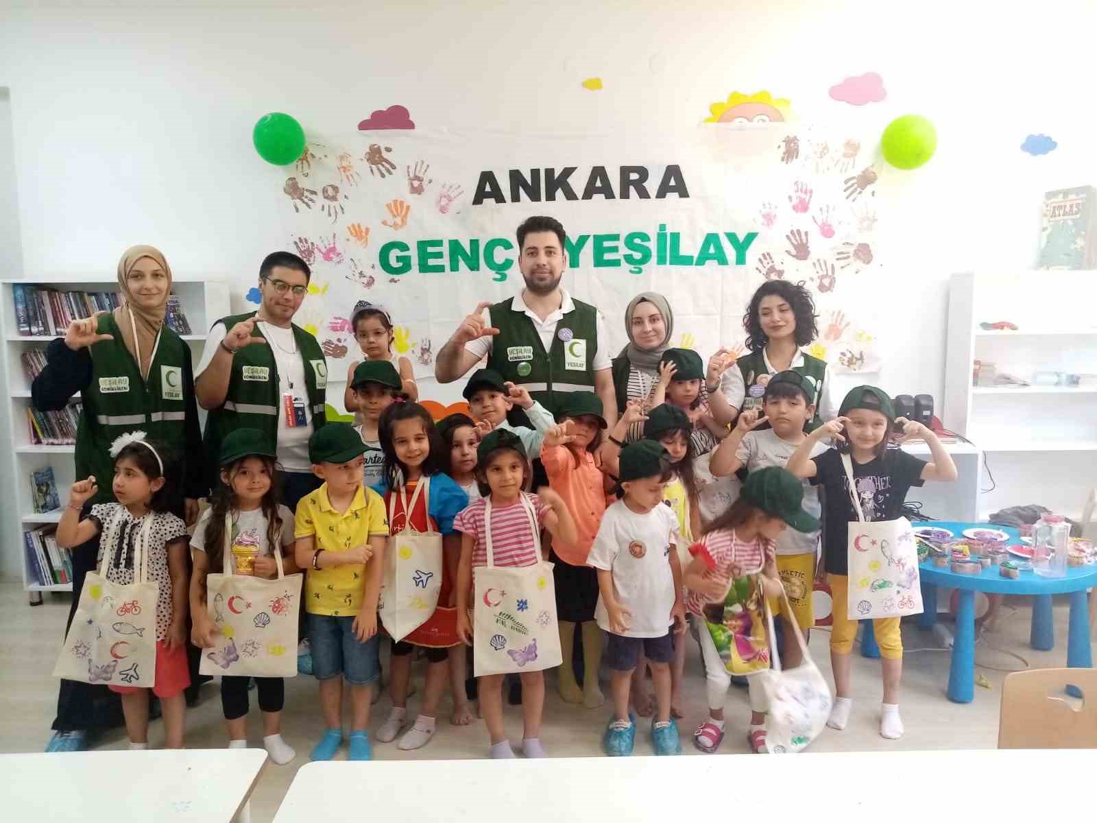 ANKARA’NIN MAMAK BELEDİYESİ, YEŞİLBAYIR BEBEK VE ÇOCUK KÜTÜPHANESİ’NDE MİNİKLER İÇİN