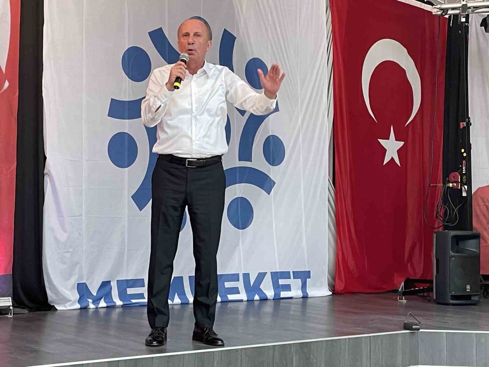 MEMLEKET PARTİSİ GENEL BAŞKANI MUHARREM İNCE, PARTİSİNİN DÜZENLEDİĞİ KAHVALTILI PROGRAMA