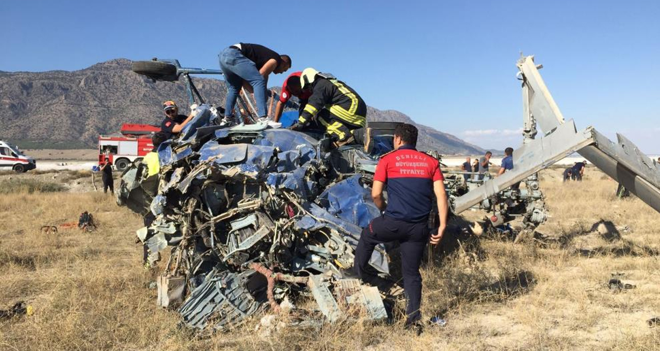 Denizli’de geçtiğimiz Eylül ayında meydana gelen 2 kişinin öldüğü helikopter