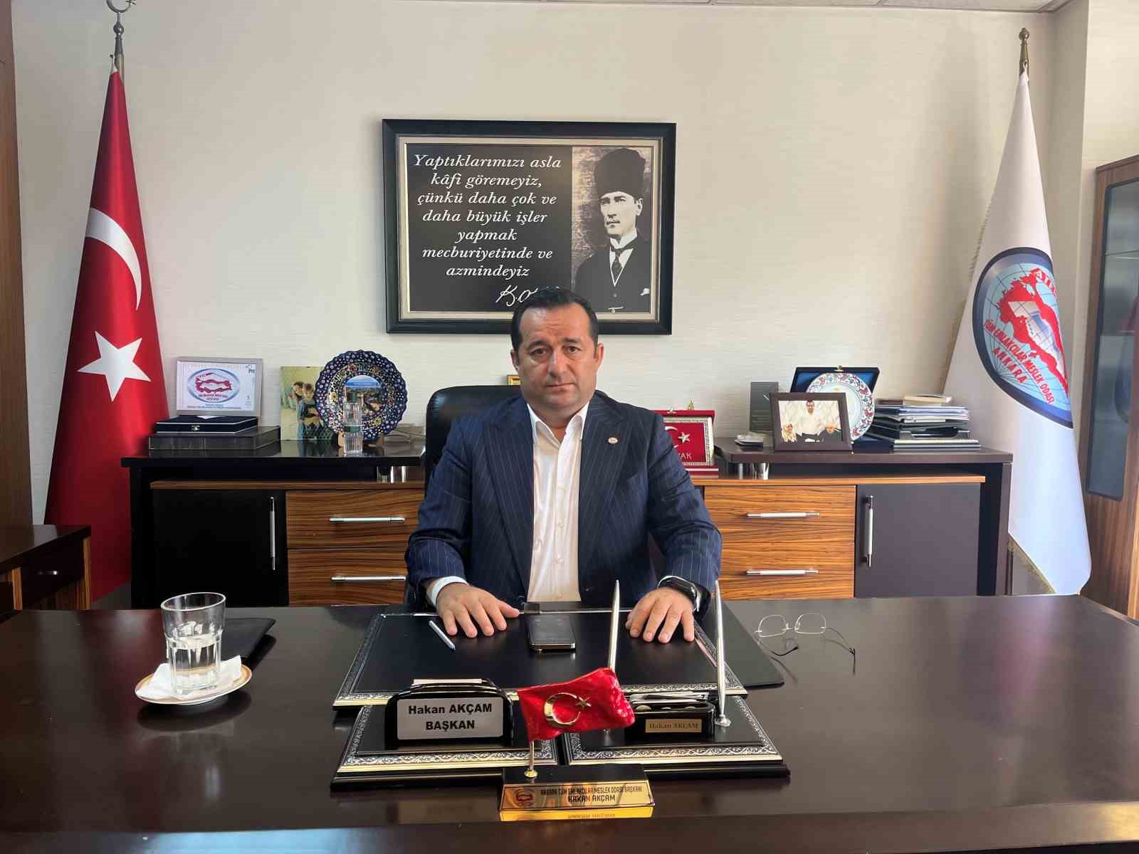 ANKARA TÜM EMLAKÇILAR ODASI (ATEM) BAŞKANI HAKAN AKÇAM, KİRALARA YÜZDE