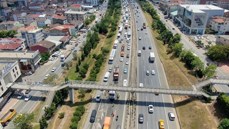 TRAFİK HAVADAN GÖRÜNTÜ