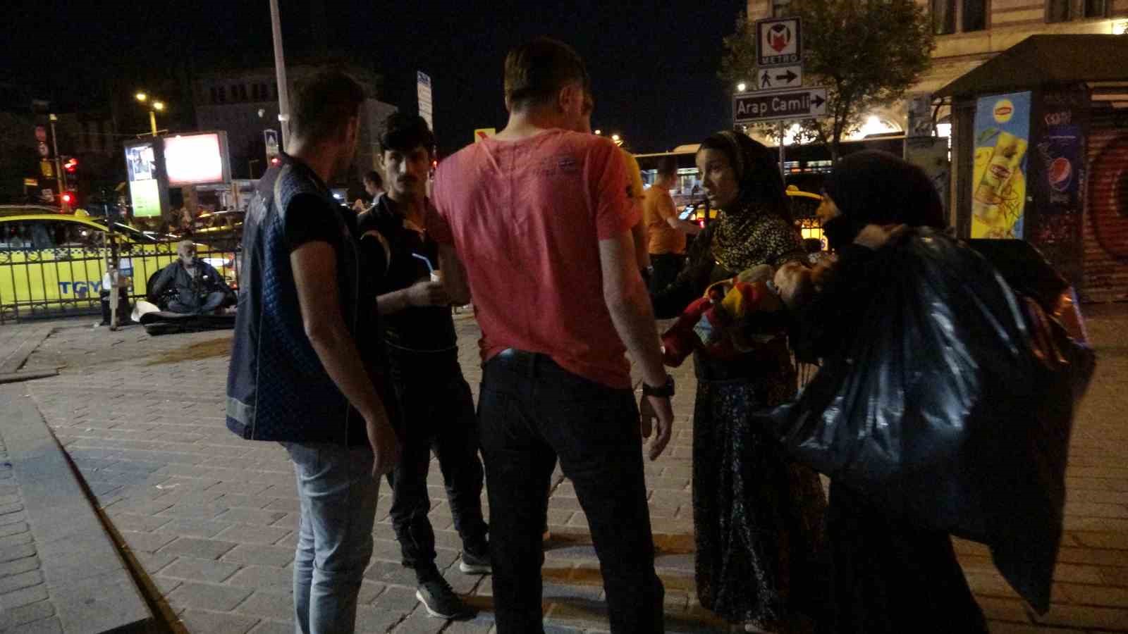 İSTANBUL TAKSİM'İ MESKEN TUTAN DİLENCİLERE YÖNELİK ZABITA EKİPLERİ TARAFINDAN OPERASYON