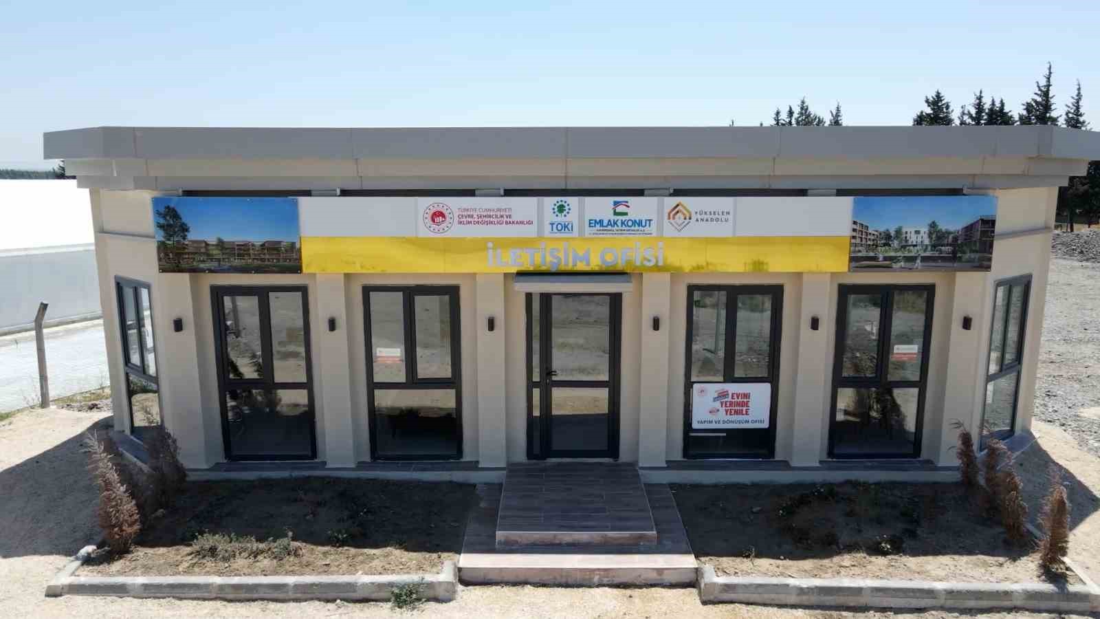 “YERİNDE DÖNÜŞÜM" PROJESİ ÇERÇEVESİNDE DEPREM BÖLGESİNDE HİZMET VERECEK OLAN YAPIM