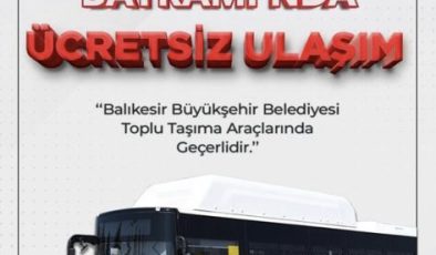 30 Ağustos’ta Büyükşehirden vatandaşlara ücretsiz hizmet