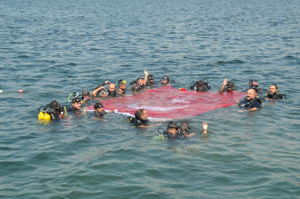 30 Ağustos Zafer Bayramı kapsamında Çanakkale’deki SS Milo Batığı’nda 101’nci