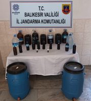 Balıkesir İl Jandarma Komutanlığı’nın yaptığı Müşterek Kaçak/Sahte Alkollü İçki operasyonları
