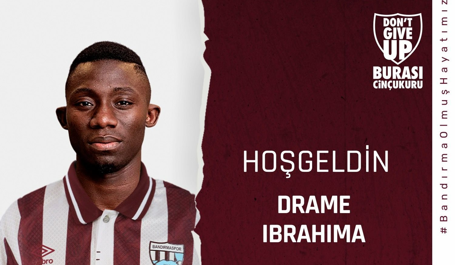 Bandırmaspor 21 yaşındaki sağ/sol kanat Drame Ibrahima ile 3 yıllık