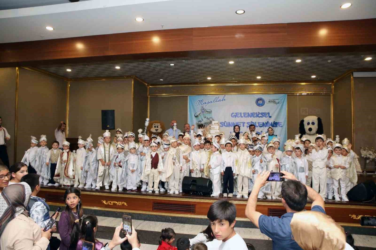 AKYURT BELEDİYESİ TARAFINDAN SÜNNET ETTİRİLEN ÇOCUKLARIN SÜNNET DÜĞÜNÜ GÖRKEMLİ BİR