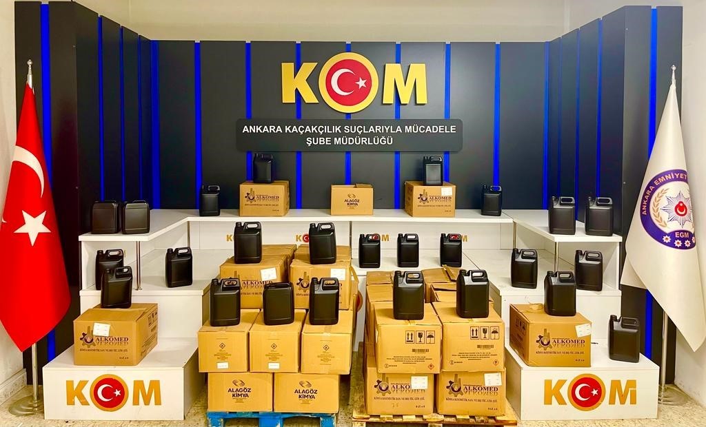ANKARA KAÇAKÇILIK SUÇLARIYLA MÜCADELE ŞUBE MÜDÜRLÜĞÜ EKİPLERİNCE YAPILAN BASKIN SONUCU