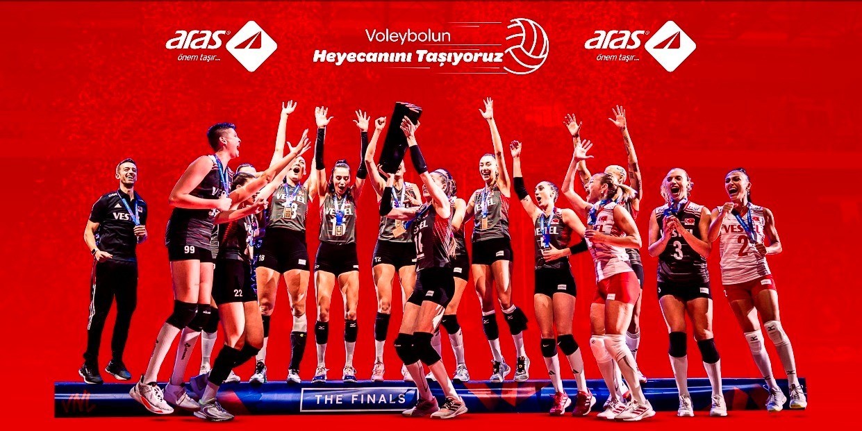 A MİLLİ KADIN VOLEYBOL TAKIMI'NIN SPONSORU ARAS KARGO, AVRUPA KADINLAR