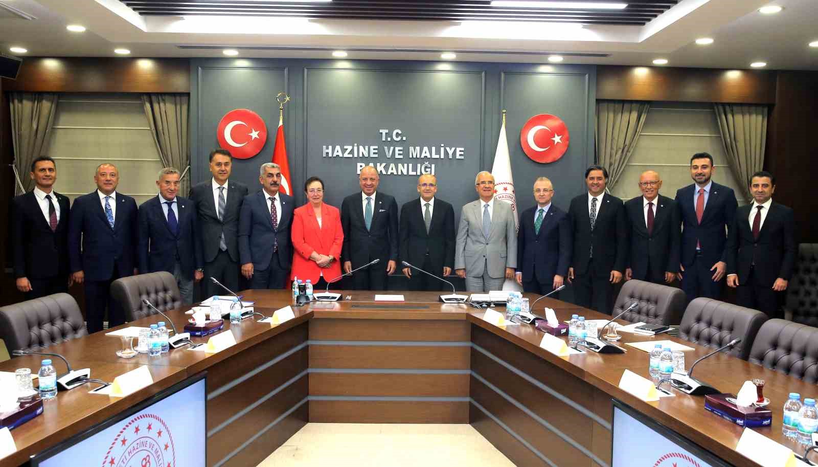 ANKARA SANAYİ ODASI BAŞKANI SEYİT ARDIÇ, MECLİS BAŞKANI CELAL KOLOĞLU