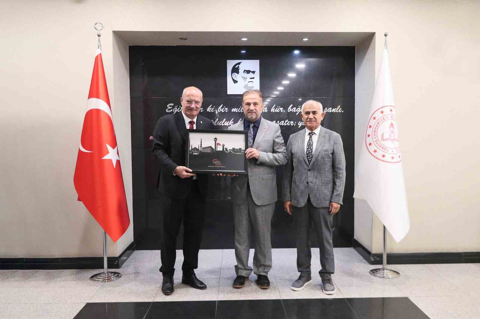 ATO YÖNETİM KURULU BAŞKANI GÜRSEL BARAN, ATO MECLİS BAŞKANI MUSTAFA