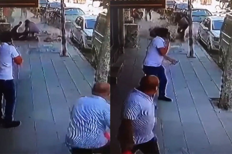 YAŞANAN TALİHSİZ OLAYDA SON ANDA BETON PARÇALARININ ALTINDA KALMAKTAN KURTULAN