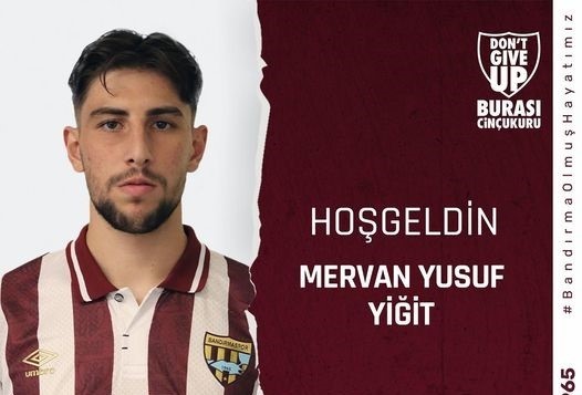 BANDIRMASPOR, MERVAN YUSUF YİĞİT İLE 1 YILLIK OLARAK KİRALIK SÖZLEŞME