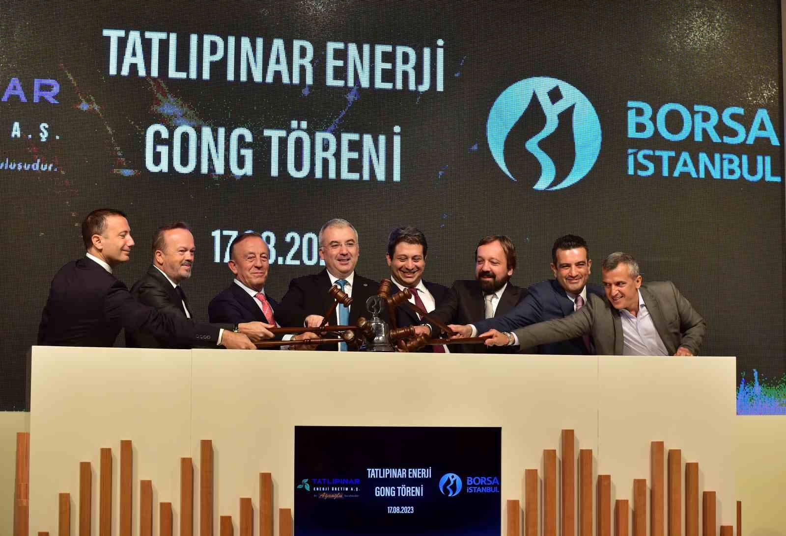 TATLIPINAR ENERJİ HİSSELERİ BORSA İSTANBUL’DA YAPILAN GONG TÖRENİ SONRASI İŞLEM