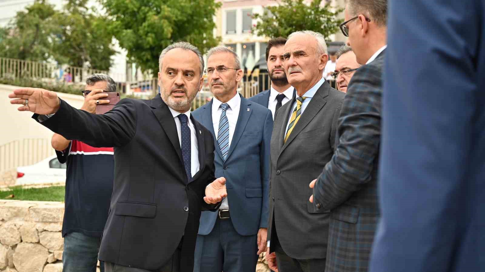 BAŞKAN AKTAŞ GENEL BAŞKAN YARDIMCISI YUSUF ZİYA YILMAZ'A PROJEYİ GEZDİRDİ
