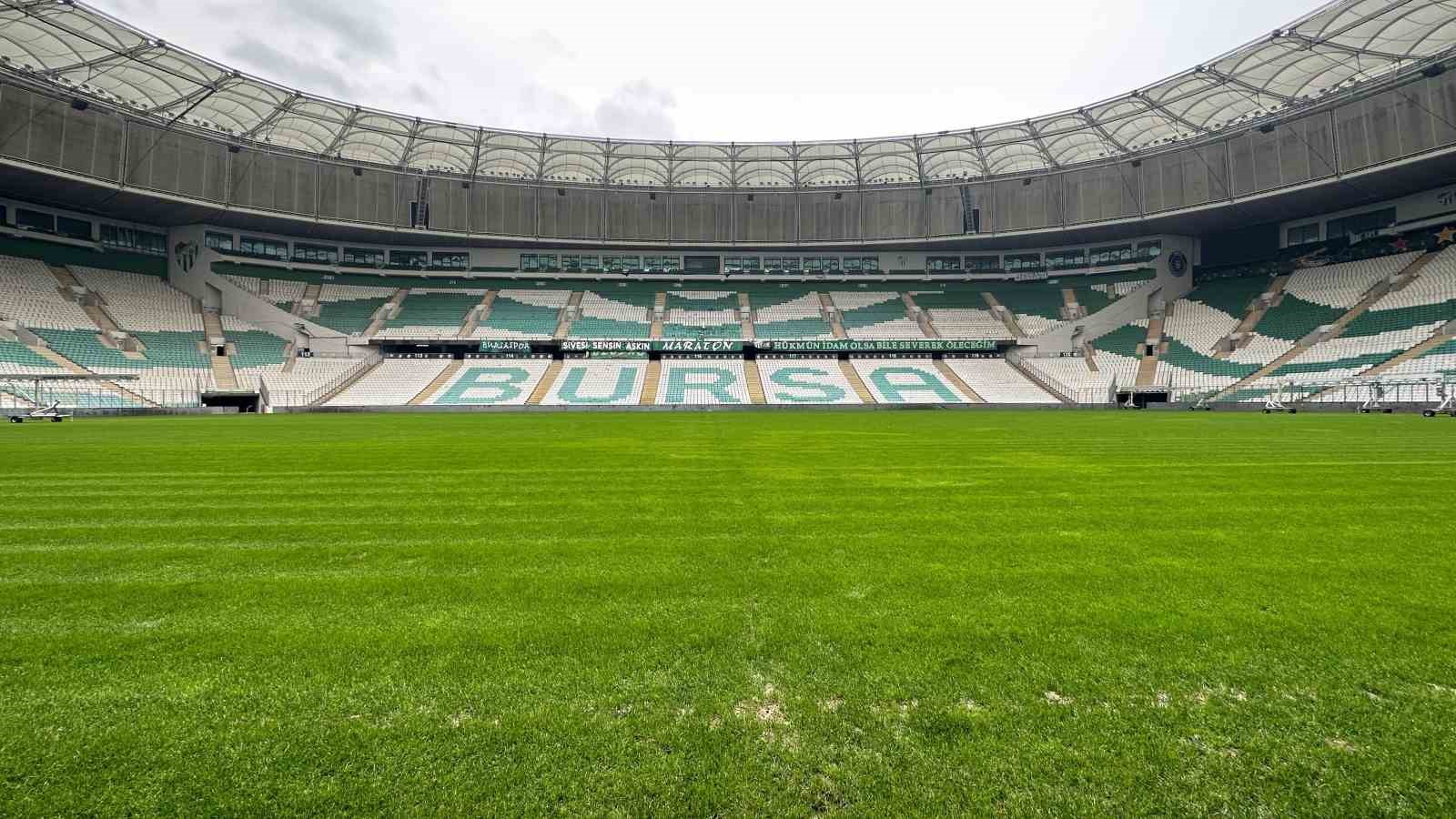 BURSASPOR, ZEMİN SIKINTISI SEBEBİYLE MAÇLARINI SAHASINDA OYNAYAMAYACAK.