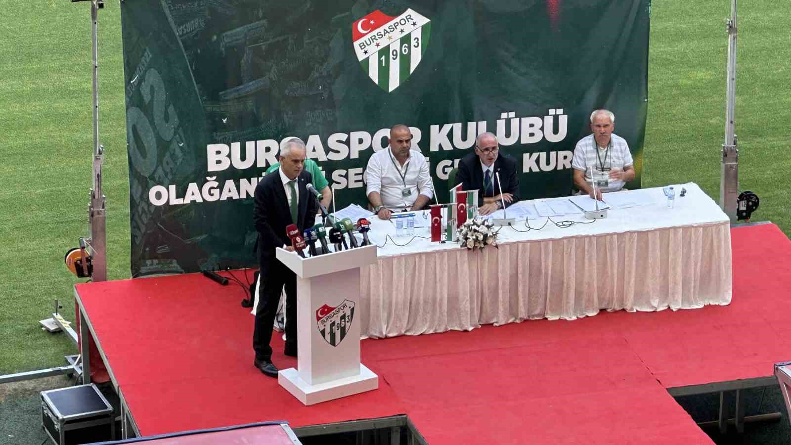 BURSASPOR KULÜBÜ, BAŞKAN RECEP GÜNAY KENDİ AÇIKLADIĞI KONGRE KARARINI YALANLADI.