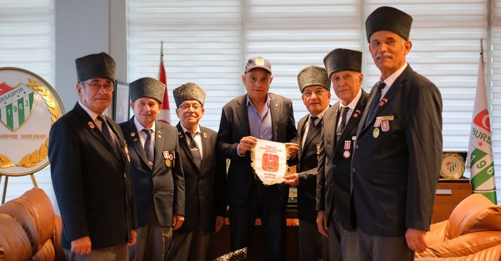 TÜRKİYE MUHARİP GAZİLER DERNEĞİ BURSA ŞUBESİ BAŞKANI ADEM ERDEM VE