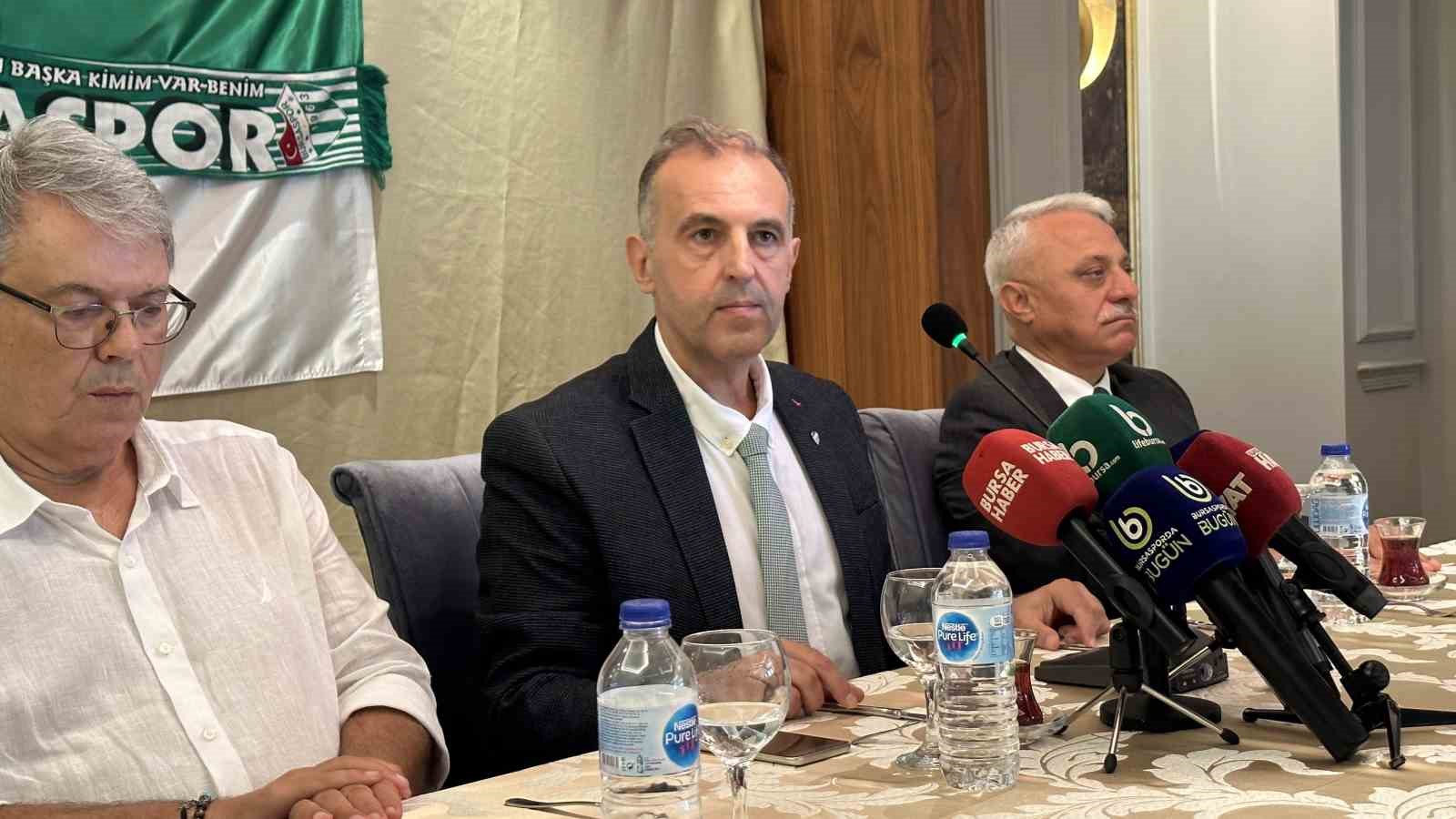 BURSASPOR'UN YENİ BAŞKAN ADAYI ERSOY SAİTOĞLU OLDU.