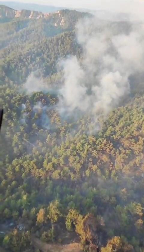 ÇANAKKALE’DE DÜN BAŞLAYAN VE YAKLAŞIK 21 SAATTİR DEVAM EDEN ORMAN