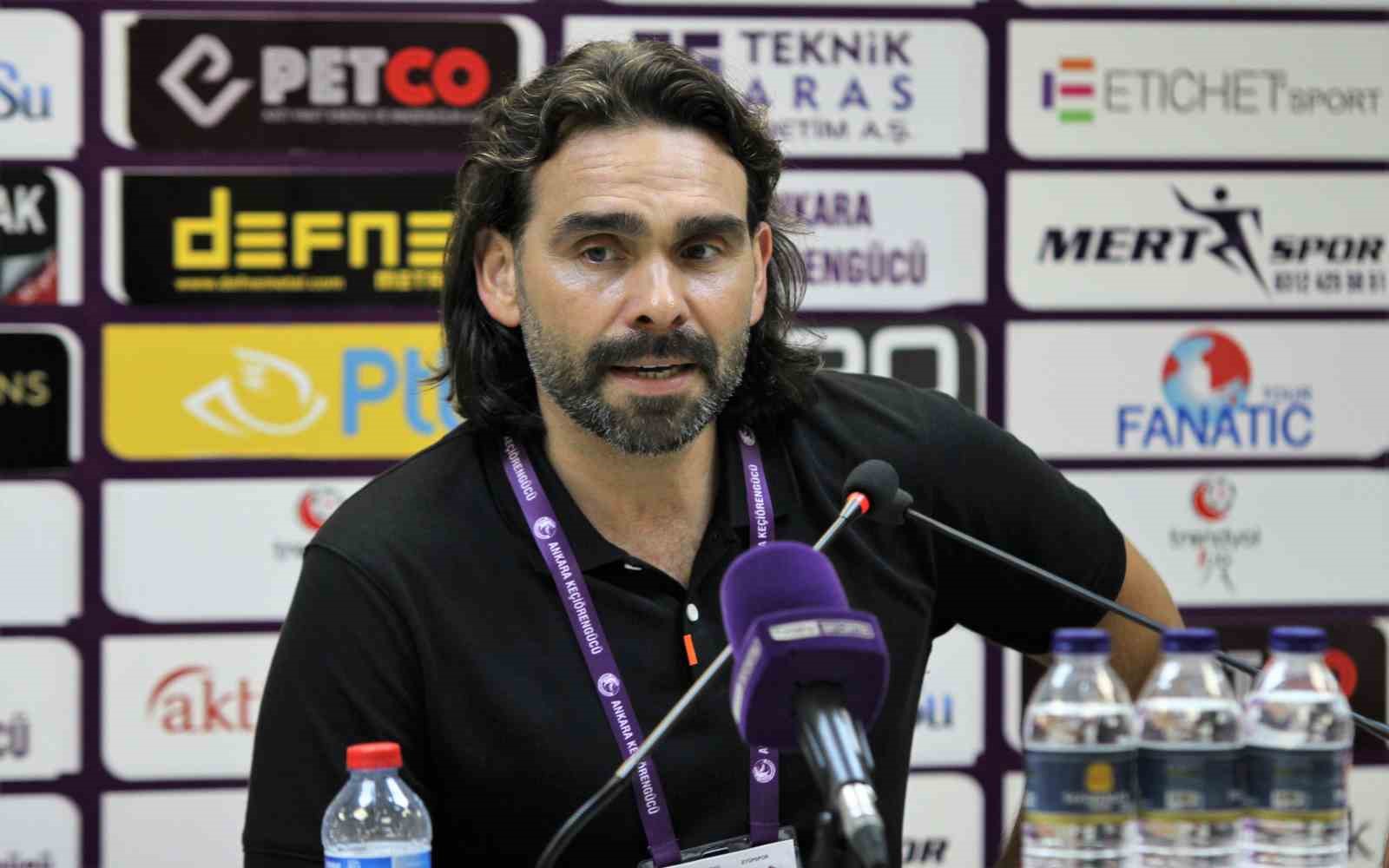 ANKARA KEÇİÖRENGÜCÜ TEKNİK SORUMLUSU CENK ÖZCAN, EYÜPSPOR MAÇININ ARDINDAN, “ÇİZGİDEN