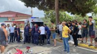 BALIKESİR'İN ERDEK İLÇESİNDE OTOMOBİL İLE MOTOSİKLETİN KARIŞTIĞI KAZADA MOTOSİKLET SÜRÜCÜSÜ