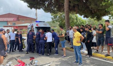 Erdek’te otomobil ile motosiklet çarpıştı: 1 yaralı